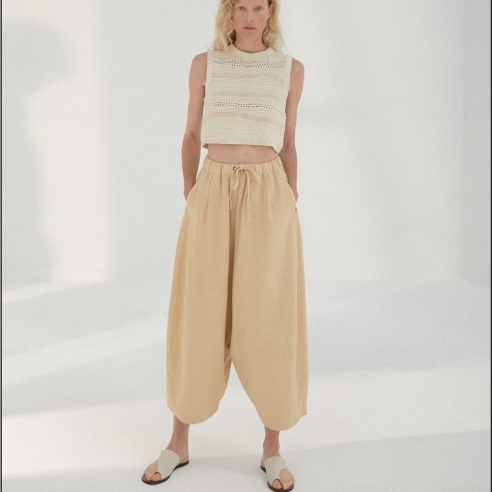 cordera ramie maxi pant wheat o/s